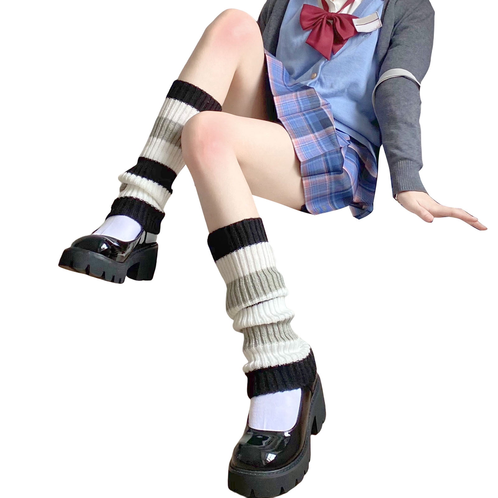 Loose Socks 60cm w/ Sock Touch Glue Volume Socks Japanese School Girl  Uniform