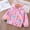 Pink, variant on Lilgiuy Kids Boys Girls Fleece Lined Windbreaker Jacket Fashion Prints Hoodie Fall Winter Rain Jacket for School Travel Outgoings(Multicolor,7-8 Years)