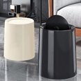 thumbnail image 1 of Cubo de Basura Ganfancp con Tapa para El Hogar Crema Blanco Negro, 1 of 7