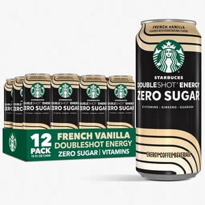 Starbucks Zero Sugar French Vanilla Doubleshot, 15 fl oz, 12 Pack