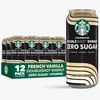 Starbucks Zero Sugar French Vanilla Doubleshot Coffee Energy Drink, 15 fl oz Cans, 12 pack