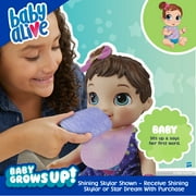 Baby Alive: Baby Grows Up Shining Skylar or Star Dreamer 14-Inch Doll Brown Hair Kids Toy for Boys and Girls
