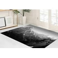 thumbnail image 4 of View Rugs, Personalized Rug, Everest Rugs, Kitchen Rugs, Everest Base Camp Rugs, Nursery Rug, Himalaya Rug, Pattern Rug, Black and White Rug, 3.3'x9.2' - 100x280 cm, 4 of 8