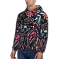 thumbnail image 3 of Goofa Paisley for Men's Hooded Sweatshirt - Lightweight Pullover Hoodie with Kangaroo Pocket, Perfect for Everyday Wear-Medium, 3 of 7