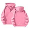 thumbnail image 5 of Resicozy Men's Quarter Zip Hoodies Zip Up Hoodie Long Sleeve Drop Shoulder Sweatshirt Casual Pullover Pink L, 5 of 5