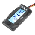thumbnail image 4 of Motorcycle , 4 In 1 Water Oil Temperature Time Voltage Gauge LCD Digital Display DC12V Universal For Motorcycle, 4 of 8