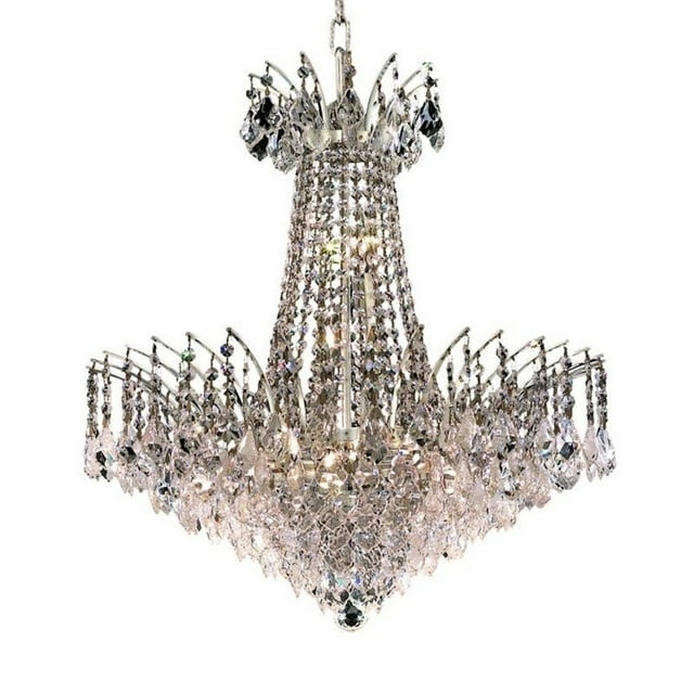 Élégant Elegant Lighting Victoria 24" 11 Light Lustre en Cristal