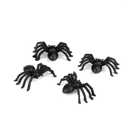 New amusing 20pcs Plastic Spider Trick Toy Party Halloween Haunted House Prop Decor