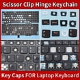 thumbnail image 1 of Replacement Keycaps Scissor Clip Hinge For Lenovo ThinkPad E550 E550C E555 E560 E565 E570 E570C E575 KEY CAPS Keyboard Keychain 5 Rubber Pad, 1 of 5