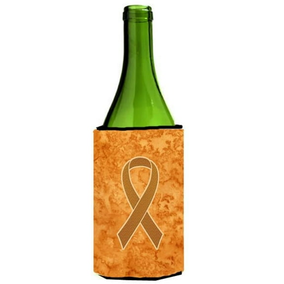 Orange Ribbon for Leukemia Awareness Wine bottle sleeve Hugger  24 Oz.