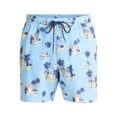 thumbnail image 5 of Bluey Men's and Big Men's Tropical Graphic Swim Shorts, Sizes S-3XL, 5 of 5