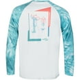 thumbnail image 2 of Reel Life Rumrunner Raglan Barrel Tie Dye UV T-Shirt - Small - Agate Green, 2 of 4