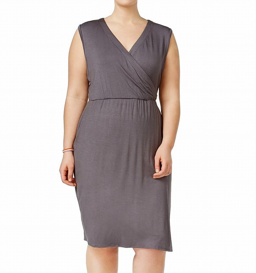 charcoal sheath dress