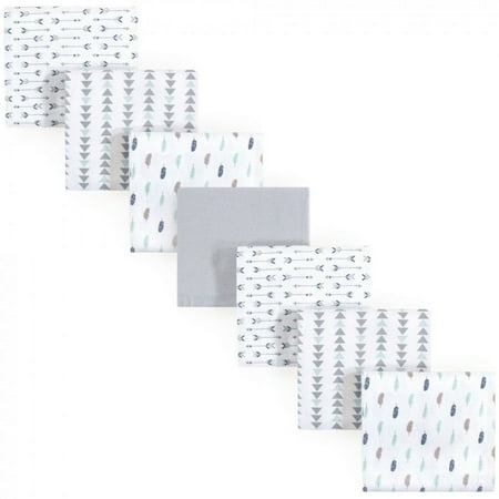 UPC: 0660168403732 | Luvable Friends Baby Boy Cotton Flannel Receiving Blankets Boy Feathers 7-Pack One Size