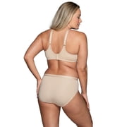 Vanity Fair Lingerie Women's Beauty Back Smoothing Underwire Bra, 4 Way Stretch Fabric, Lightly Lined Cups, Style 76380