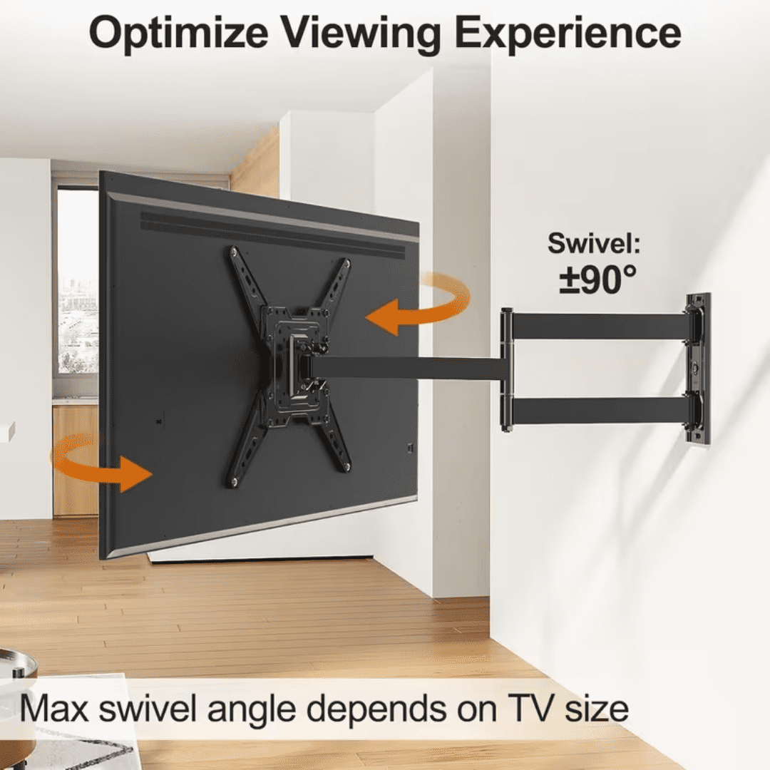 TV Wall Mount With 16.5-Inch Long Arm, Suitable For Most 14-55 Inch TVs