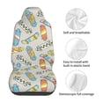 thumbnail image 5 of Vsdgher Skateboard Automotive Seat Covers for Cars Trucks and SUVs – Car Seat Covers for Truck Seat Protectors Set of 2, 5 of 7