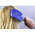 thumbnail image 5 of Zabolight Blue Professional Curved Vented Styling Hair Brush for Fast Drying Hair Detangling, 5 of 7