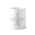 thumbnail image 1 of Armes d'Avion Porte-Stylo à Brosse Militaire Tasse Cerac Blanc 350ml, 1 of 2
