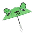 thumbnail image 2 of 1 Pce Parapluie Coloré Dessin Animé Mignon pour Poupée - Vert, 2 of 6