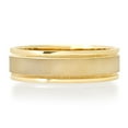 thumbnail image 2 of 14K Yellow Gold Satin Finish Beaded Milgrain Circle Pattern Solid Gold 6mm Wedding Band, 2 of 5