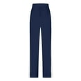 thumbnail image 6 of OSOLU Contrast Color High Waist Loose Fit Yoga Pants For Women Casual Stretchy Workout Trousers Workout Stretchy Running Tummy Control Joggers Bottoms Navy XXL, 6 of 6