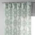 thumbnail image 4 of SeaGlass Blue Printed Faux Linen Sheer Curtain (1 Panel), SeaGlass Blue, 50W X 120L, 4 of 9