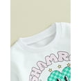 thumbnail image 5 of Bagilaanoe Newborn Baby Girl Spring Romper Sweatshirt Long Sleeve Bodysuits Letter Print Pullover 3M 6M 12M 18M Infant Casual Tee Tops, 5 of 8