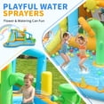 thumbnail image 6 of Ktaxon 9-in-1 Inflatable Water Slide Bounce House with Blower, 189" x 161" x 85", Flower & Watering Can Fun Water Park, Pretend Playhouse Area for Kids Backyard, 6 of 14