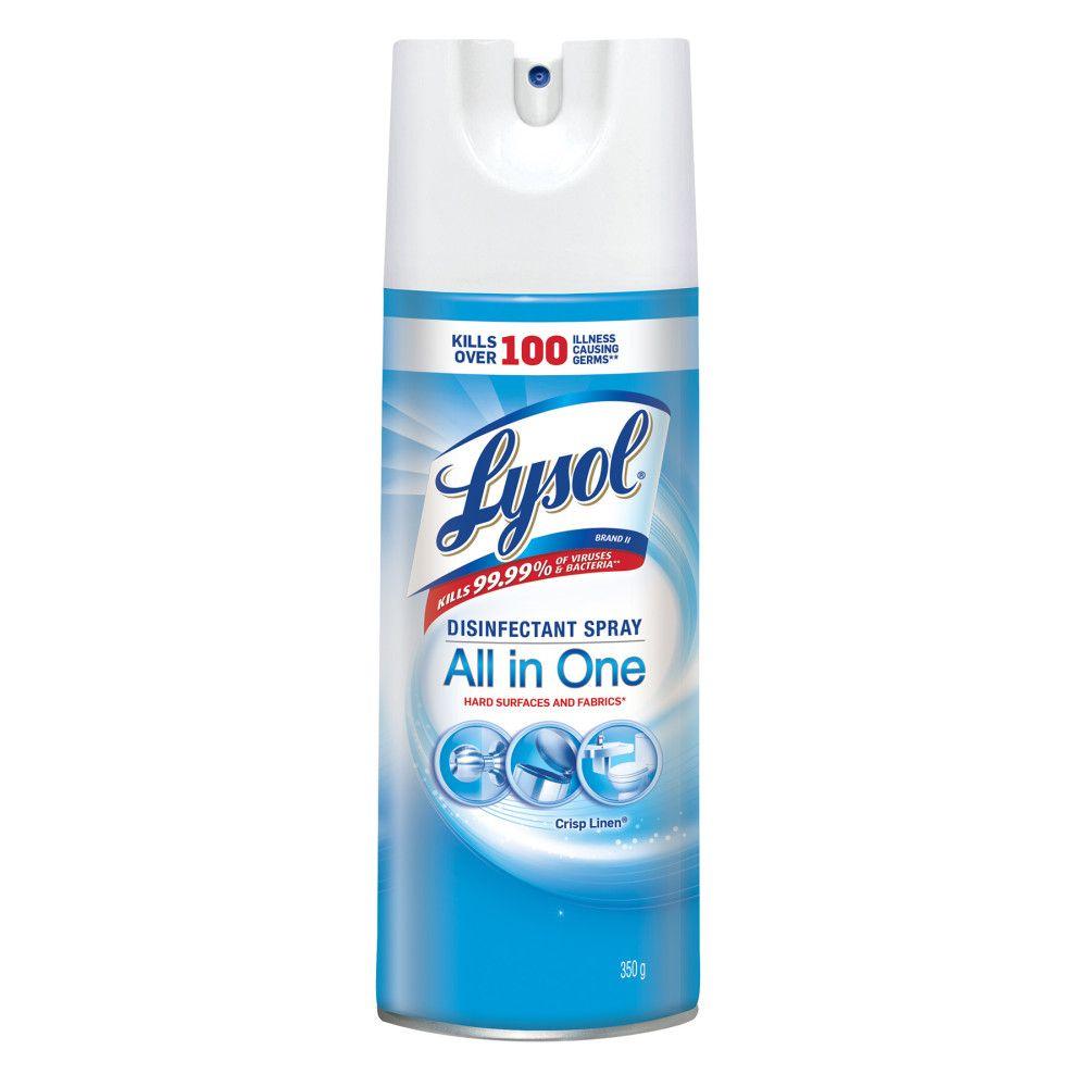 Lysol Disinfectant Spray, Crisp Linen, 350g, Disinfect and Eliminate