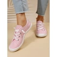 thumbnail image 2 of Women's Fashionable Soft And Comfortable Classic Outdoor Round Toe Lace-up Flat Canvas Casual Sneakers, 2 of 4