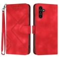 thumbnail image 2 of Feishell for Samsung Galaxy A14 5G Phone Case with Wrist Strap,Premium PU Leather Magnetic Clasp Flip Kickstand Credit Card Slots Holder Wallet Shockproof Protection Slim Phone Case,Red, 2 of 11