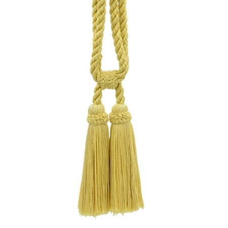 Shell Curtain Tiebacks Beautiful Shell, Maize, Beachwood Curtain & Drapery Double Tassel Tieback|5 1/2