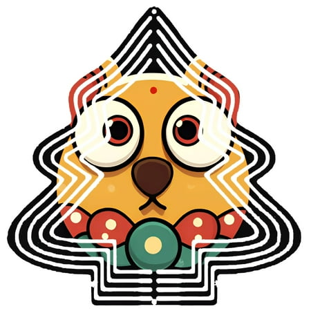 Colorful Metal Hanging Christmas Tree Wind Decorations – Vibrant Garden Spinners with Dynamic Patterns for Yard and Garden Charm