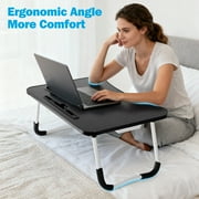 Laptop Desk for Bed ,WLRETMCI Lap Desks for Bed Tray Table with Drawer,Portable Laptop Desk Table for Eating Writing Reading Notebook Holder & Stand for Sofa Couch Floor