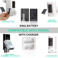 thumbnail image 4 of Batería de repuesto para Ring Doorbell, paquete de 2 unidades, 6040 mAh, con cargador, 4 of 6
