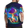 thumbnail image 2 of Wukai Magic Mushrooms ,Fireflies Print Men's Short-Sleeved Mesh T-Shirt,Quick-Dry Short Sleeve Workout T-Shirt-3X-Large, 2 of 8
