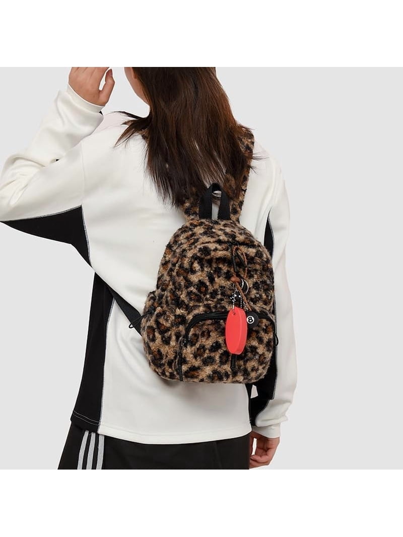 Fuzzy Cheetah Print Backpack Purse Corduroy Y2K Shoulder Bag Daypack Amazon.com: HOKMAH Cute Backpack Fuzzy Cheetah Shoulder Bag  main image 2