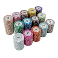 thumbnail image 3 of Ficha de póquer Mahjong Texas Hold'em Ficha de póquer Juego de cartas de alta gama Suministros de casino, Valor nominal 1, 3 of 5