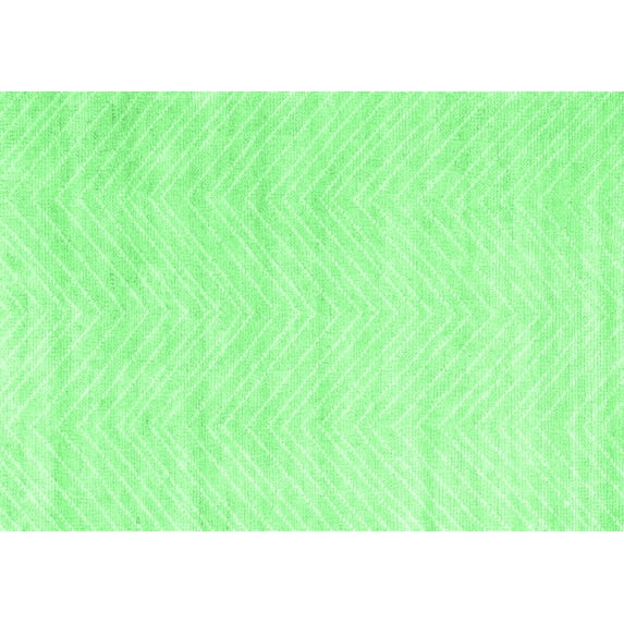 Ahgly Company Indoor Rectangle Solid Emerald Green Modern Area Rugs, 2' x 5'