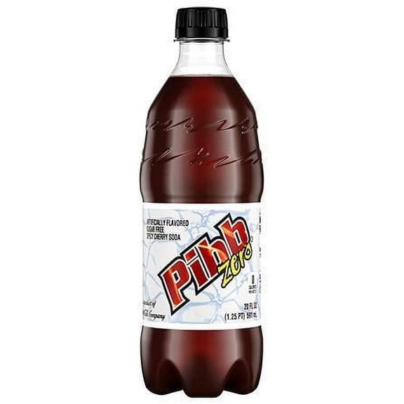 Pibb Zero Sugar 20oz Bottles, Pack of 24