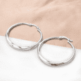 thumbnail image 7 of Yoursfs Large Silver Hoop Earrings for Women Men Gold Plated Charm 40mm Big Hoop Earrings Hypoallergenic Piercing Earring Jewellery Gift, 7 of 7