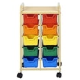 thumbnail image 1 of ELR-20210-AS Organisateur Mobile 10-Bacs, Sable - Bacs Assortis, 1 of 1