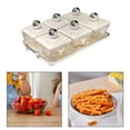 thumbnail image 2 of Lipstore Plats de Service Divisés Plateau d'Apéritif Portable pour Mariage Nouvel An 6 Compartiments, 2 of 8