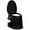Black, variant on Portable Toilet | Indoor Outdoor Commode w/Detachable Inner Bucket & Removable Paper Holder, Lightweight & Compact for Camping, Boat, Van, Emergency Use