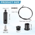 thumbnail image 2 of Uxcell 2Set Ceiling Hanging Wire Cable Kit, 2.6ft Bottom Adjust Adjustable Hanging Wire Rope Suspension with Slotted Mount Screw Kit for Pendant Chandelier Ceiling LED Panel Light, Black, 2 of 7