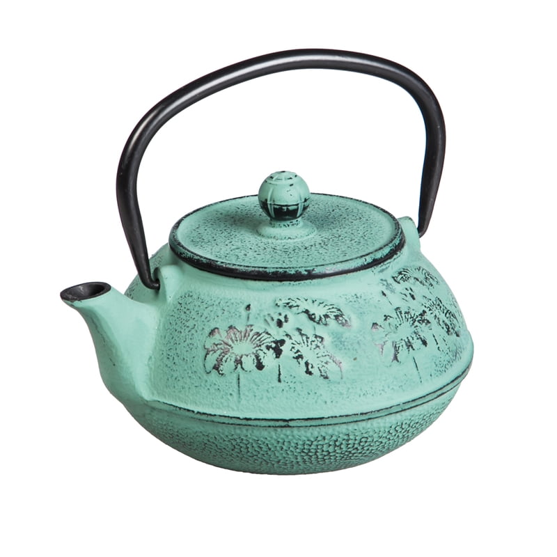 Cast Iron Teapot, Teal