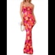 thumbnail image 3 of Vestido Maxi Ajustado de Verano para Mujer, Informal, con Tirantes Finos, Sin Mangas, Espalda Descubierta, Abertura Alta, . Rojo L, 3 of 8