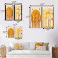 thumbnail image 4 of Designart "Quill Minimalism Abstract Yellow Forest II" Landscape Trees Framed Wall Art Set Of 2 - Traditional Yellow Framed Wall Art Set Of 2, 4 of 6