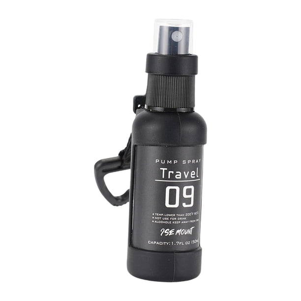 Botella pulverizadora para exteriores, contenedor de viaje recargable vacío de 50ml, botella vacía con pulverizador de niebla fina para viajes